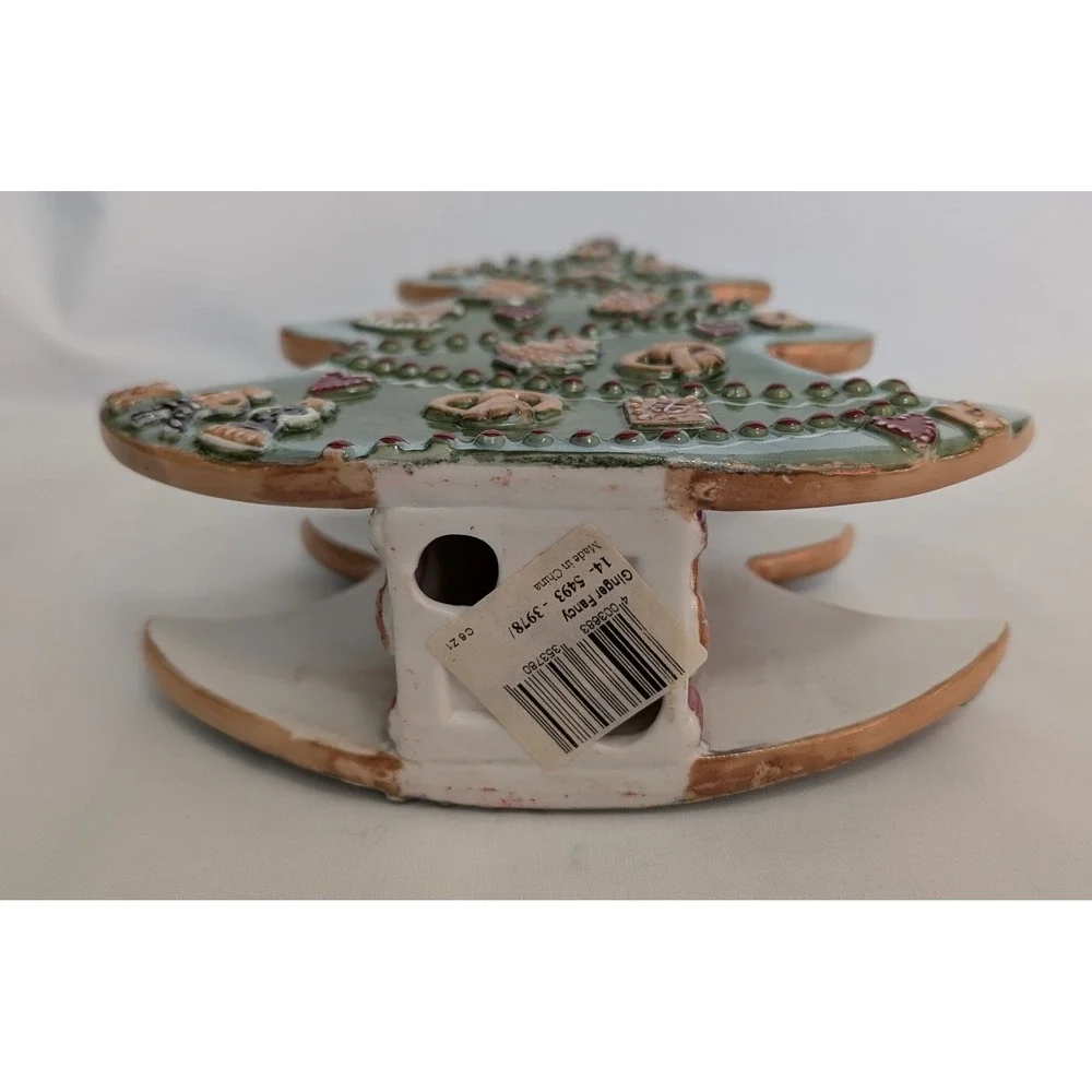 Villeroy & Boch Double Sided Christmas Tree Candle Holder‎ Pillar Ceramic 8
